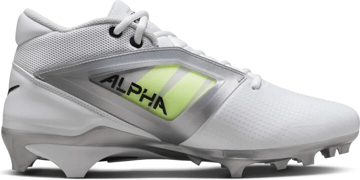 Nike Men's Alpha Menace 4 Pro Football Cleats in White | FD7037-100 - Image 3