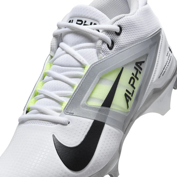 Nike Men's Alpha Menace 4 Pro Football Cleats in White | FD7037-100 - Image 8