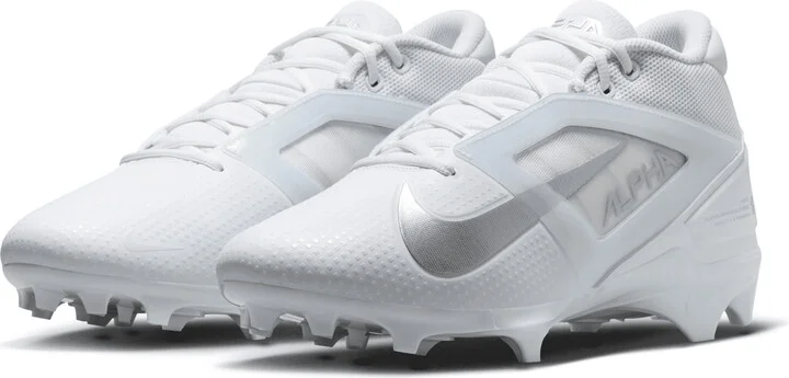 Nike Men's Alpha Menace 4 Pro Football Cleats in White | FD7037-101 - Image 5