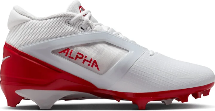Nike Men's Alpha Menace 4 Pro Football Cleats in White | FD7037-102 - Image 3