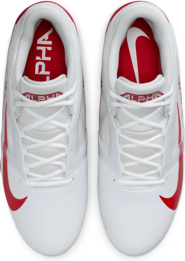 Nike Men's Alpha Menace 4 Pro Football Cleats in White | FD7037-102 - Image 4