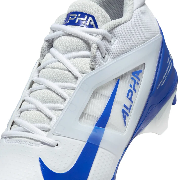 Nike Men's Alpha Menace 4 Pro Football Cleats in White | FD7037-103 - Image 8