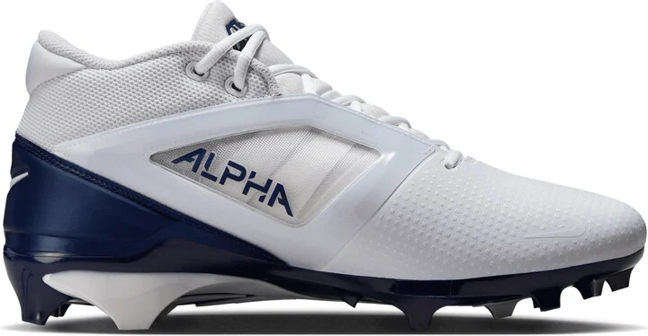 Nike Men's Alpha Menace 4 Pro Football Cleats in White | FD7037-104 - Image 3