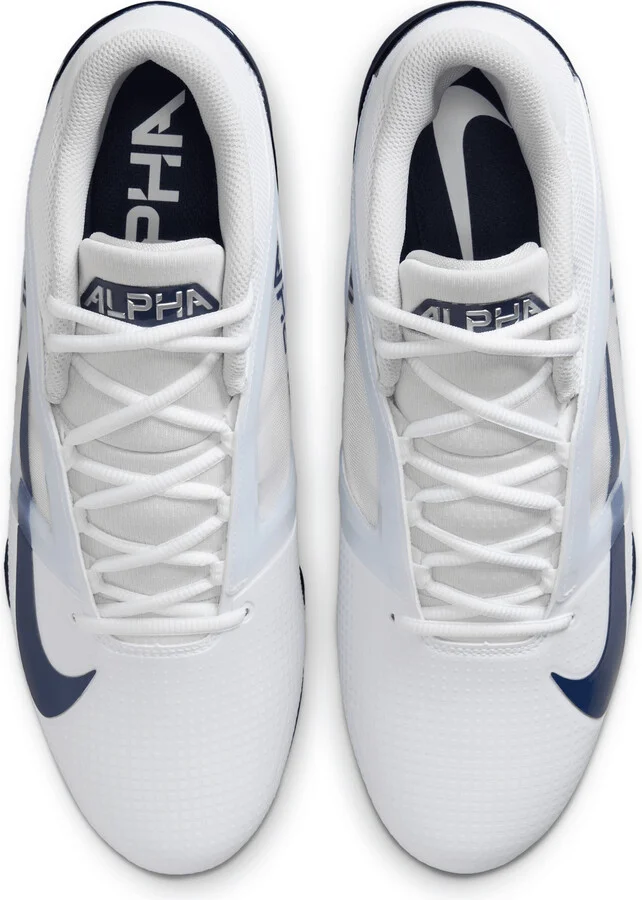 Nike Men's Alpha Menace 4 Pro Football Cleats in White | FD7037-104 - Image 4