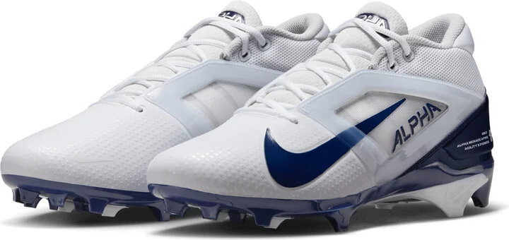 Nike Men's Alpha Menace 4 Pro Football Cleats in White | FD7037-104 - Image 5