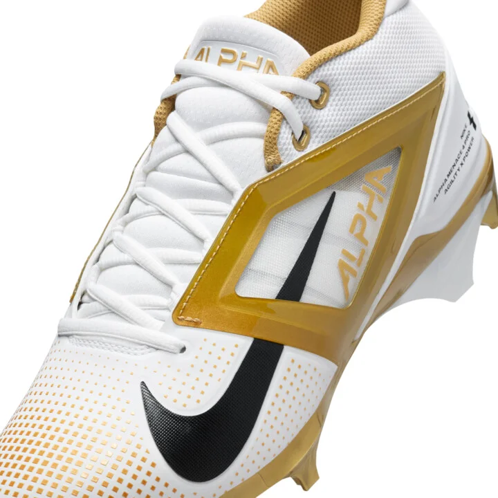 Nike Men's Alpha Menace 4 Pro Football Cleats in White | FD7037-105 - Image 8
