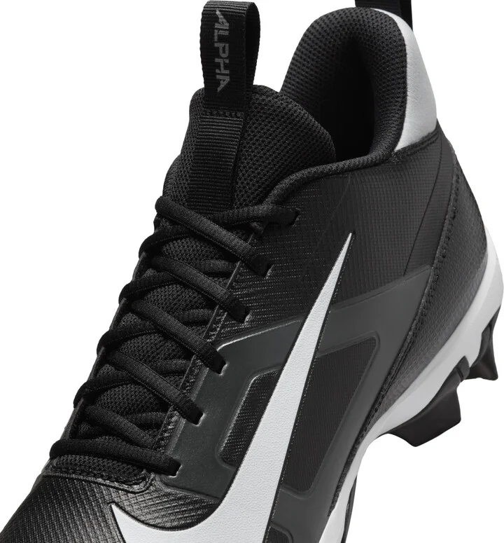 Nike Men's Alpha Menace 4 Shark Football Cleats in Black | FN0028-001 - Image 8