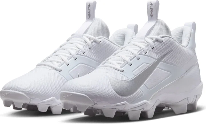 Nike Men's Alpha Menace 4 Shark Football Cleats in White | FN0028-101 - Image 5