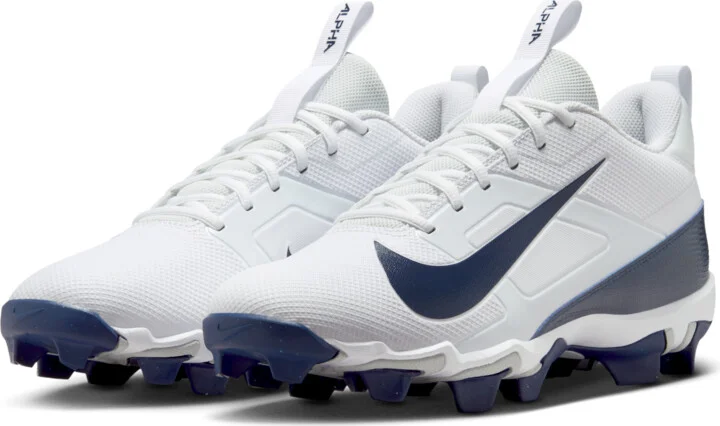 Nike Men's Alpha Menace 4 Shark Football Cleats in White | FN0028-104 - Image 5