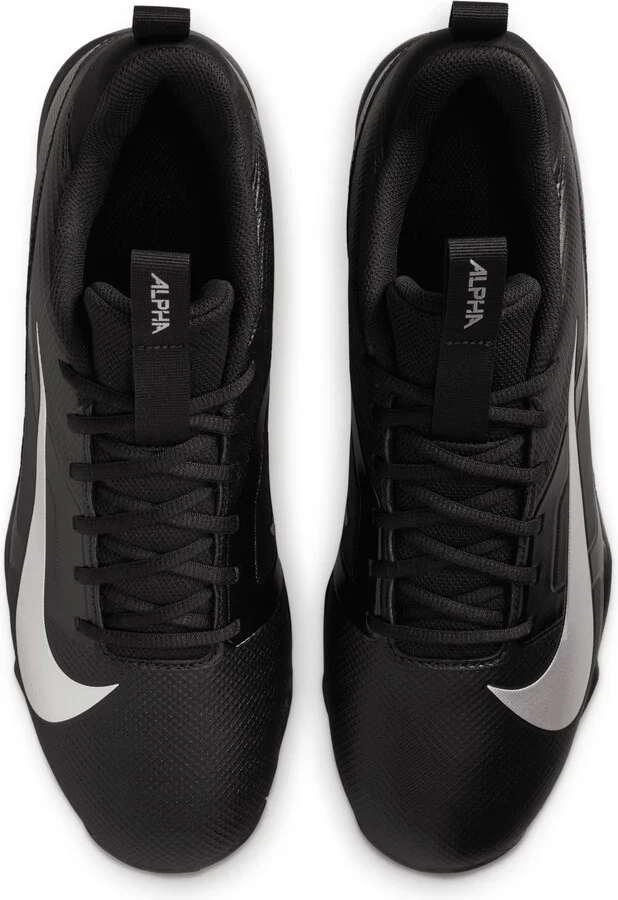 Nike Men's Alpha Menace 4 Shark Football Cleats (Wide) in Black | FQ3875-002 - Image 4
