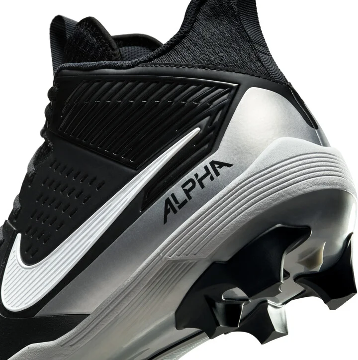 Nike Men's Alpha Menace Strong Football Cleats in Black | II5139-010 - Image 9