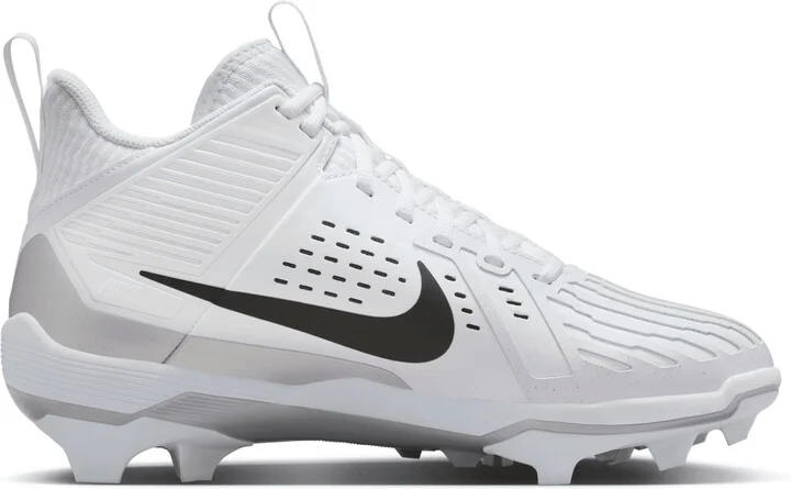 Nike Men's Alpha Menace Strong Football Cleats in White | II5139-100 - Image 3