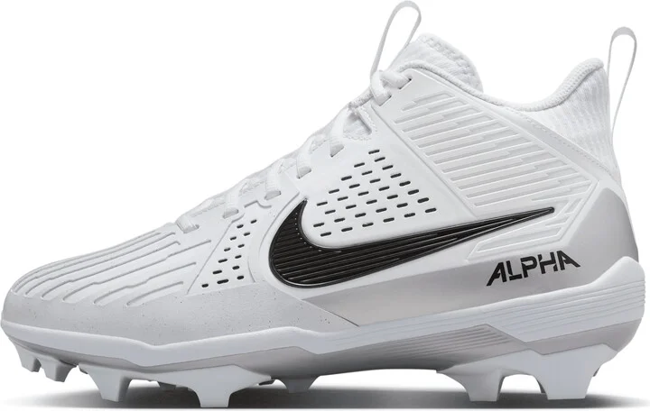 Nike Men's Alpha Menace Strong Football Cleats in White | II5139-100