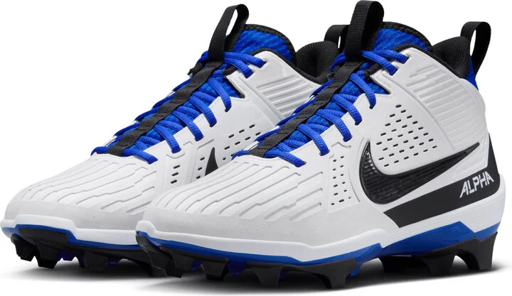 Nike Men's Alpha Menace Strong Football Cleats in White | II5139-101 - Image 5