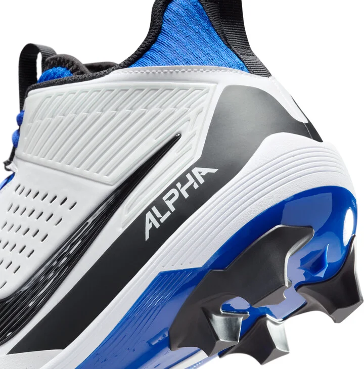 Nike Men's Alpha Menace Strong Football Cleats in White | II5139-101 - Image 9