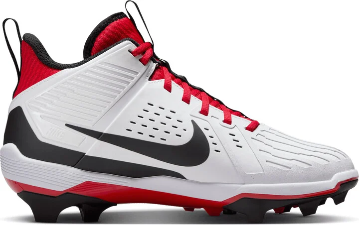 Nike Men's Alpha Menace Strong Football Cleats in White | II5139-102 - Image 3