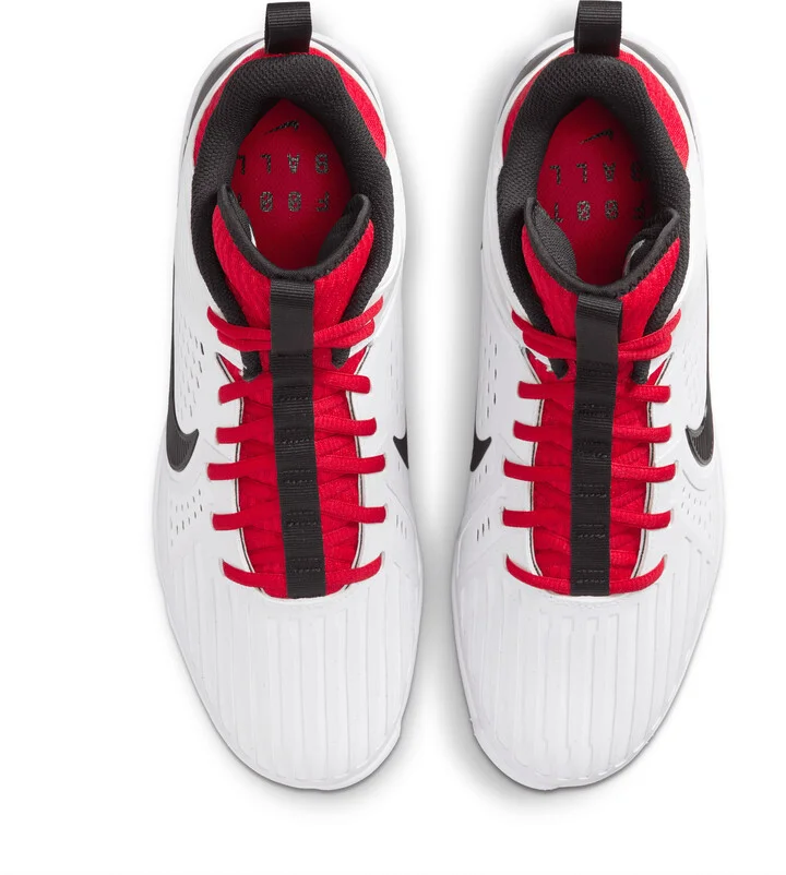 Nike Men's Alpha Menace Strong Football Cleats in White | II5139-102 - Image 4