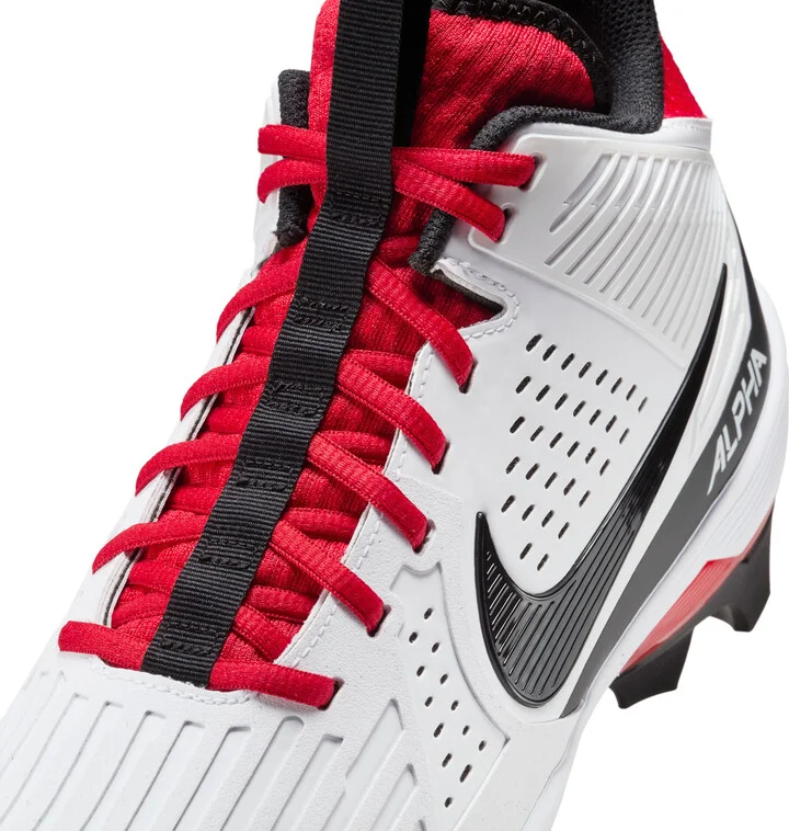 Nike Men's Alpha Menace Strong Football Cleats in White | II5139-102 - Image 8