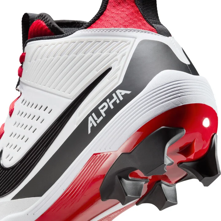 Nike Men's Alpha Menace Strong Football Cleats in White | II5139-102 - Image 9