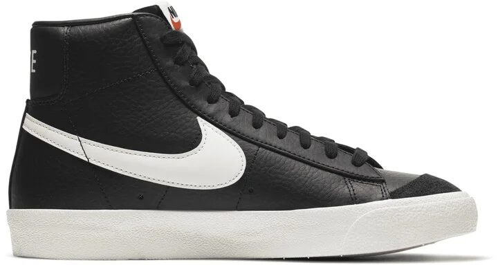 Nike Men's Blazer Mid '77 Vintage Shoes in Black | BQ6806-002 - Image 4