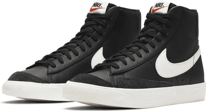 Nike Men's Blazer Mid '77 Vintage Shoes in Black | BQ6806-002 - Image 6
