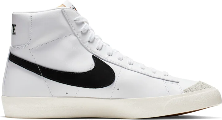 Nike Men's Blazer Mid '77 Vintage Shoes in White | BQ6806-100 - Image 3