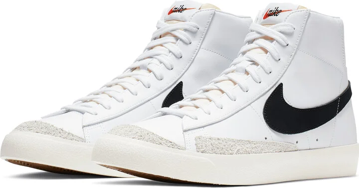 Nike Men's Blazer Mid '77 Vintage Shoes in White | BQ6806-100 - Image 5