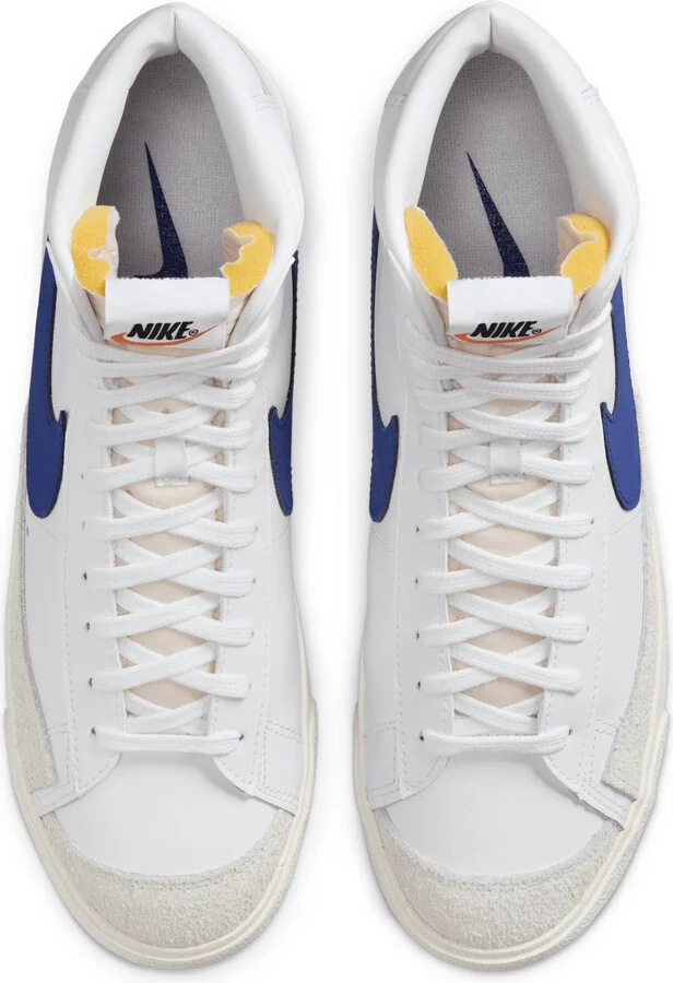 Nike Men's Blazer Mid '77 Vintage Shoes in White | BQ6806-132 - Image 4