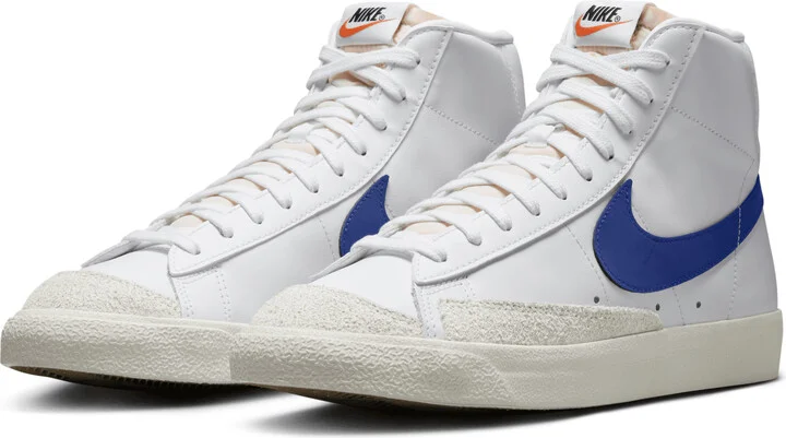 Nike Men's Blazer Mid '77 Vintage Shoes in White | BQ6806-132 - Image 5