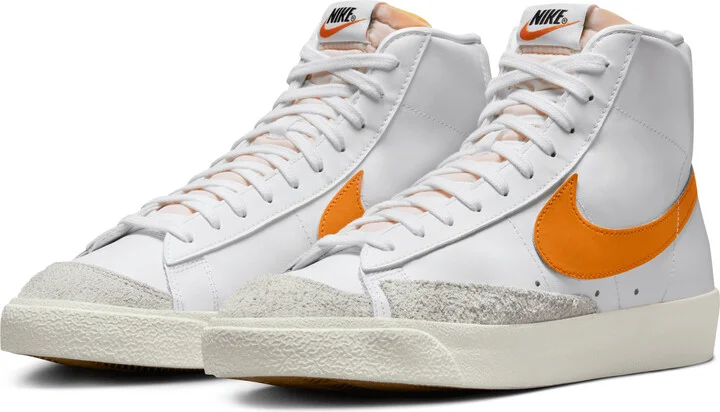 Nike Men's Blazer Mid '77 Vintage Shoes in White | BQ6806-133 - Image 5