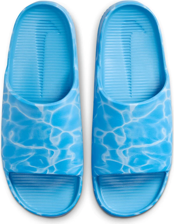 Nike Men's Calm Printed Slides in Blue | HQ1125-400 - Image 5