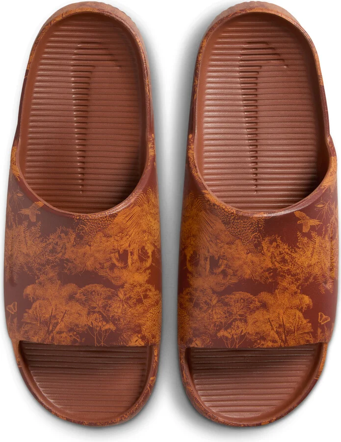 Nike Men's Calm Printed Slides in Brown | HQ1125-200 - Image 5