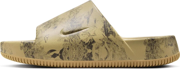 Nike Men's Calm Printed Slides in Brown | HQ1125-201 - Image 2