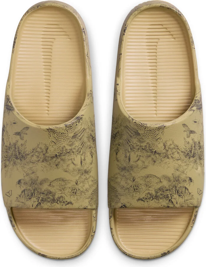 Nike Men's Calm Printed Slides in Brown | HQ1125-201 - Image 5