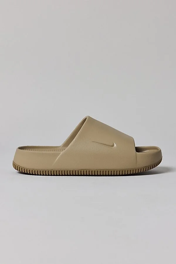 Nike Men's Calm Slide Sandal in Khaki/Khaki - Image 2