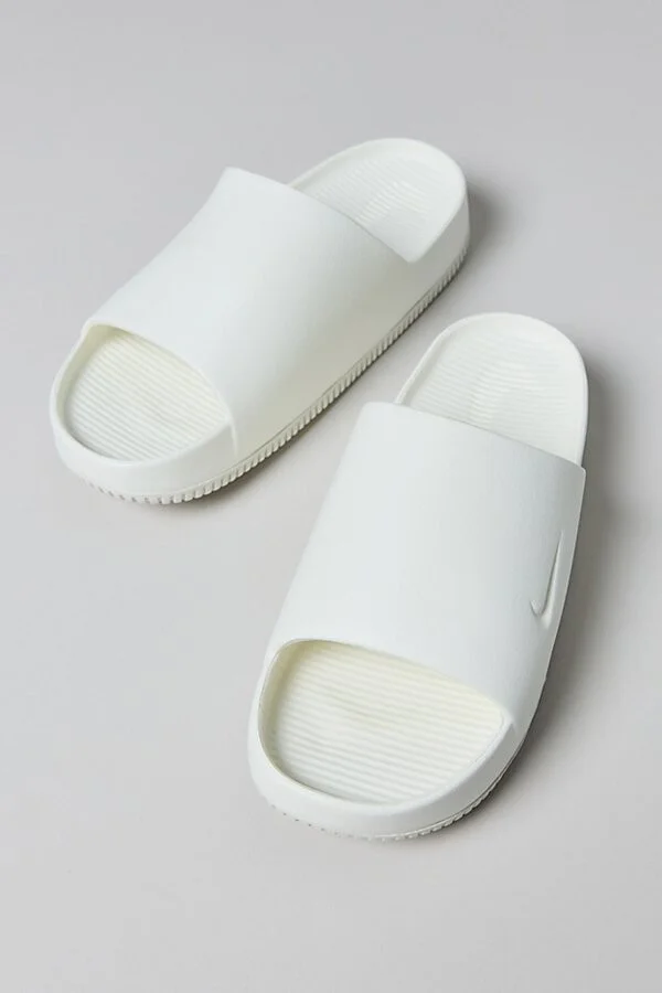 Nike Men's Calm Slide Sandal in Khaki/Khaki - Image 5