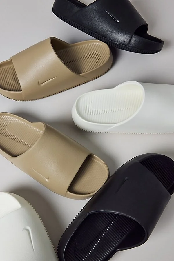 Nike Men's Calm Slide Sandal in Khaki/Khaki