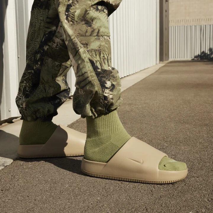 Nike Men's Calm Slides in Brown | FD4116-201 - Image 2