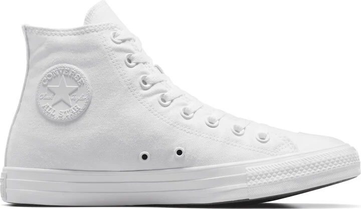 Nike Men's Chuck Taylor All Star Canvas Shoes in White | 1U646F-137 - Image 3