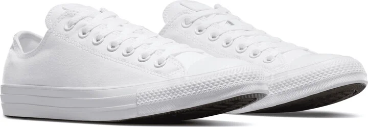 Nike Men's Chuck Taylor All Star Canvas Shoes in White | 1U647F-137 - Image 5