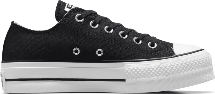 Nike Men's Chuck Taylor All Star Lift Platform Canvas Shoes in Black | 560250F-001 - Image 3