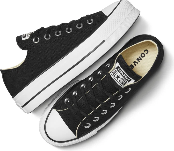 Nike Men's Chuck Taylor All Star Lift Platform Canvas Shoes in Black | 560250F-001 - Image 4