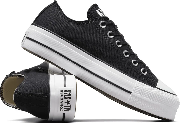 Nike Men's Chuck Taylor All Star Lift Platform Canvas Shoes in Black | 560250F-001 - Image 7