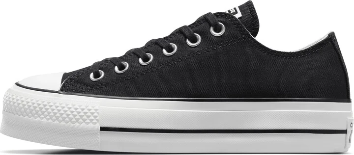 Nike Men's Chuck Taylor All Star Lift Platform Canvas Shoes in Black | 560250F-001