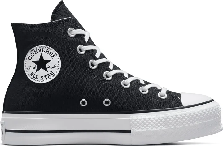 Nike Men's Chuck Taylor All Star Lift Platform Canvas Shoes in Black | 560845F-001 - Image 3