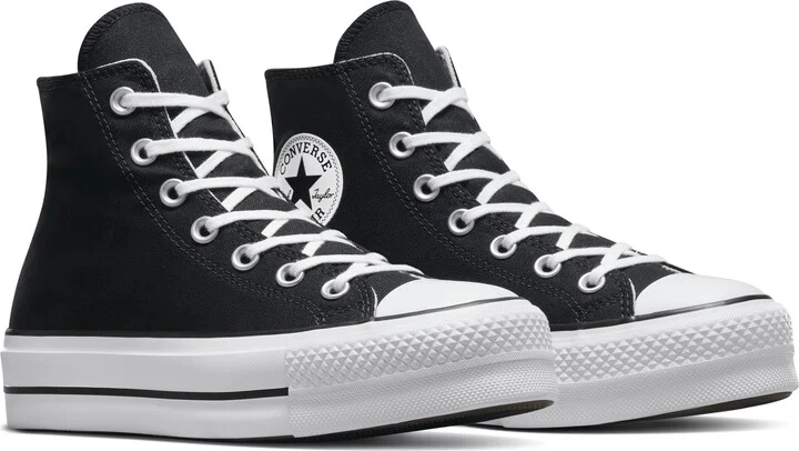 Nike Men's Chuck Taylor All Star Lift Platform Canvas Shoes in Black | 560845F-001 - Image 5