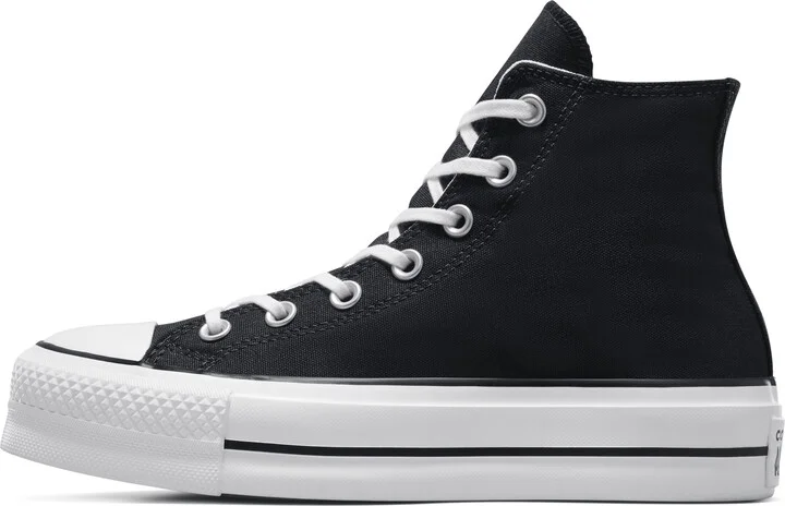 Nike Men's Chuck Taylor All Star Lift Platform Canvas Shoes in Black | 560845F-001