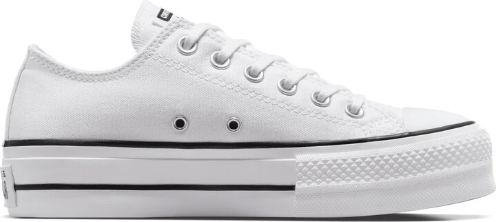 Nike Men's Chuck Taylor All Star Lift Platform Canvas Shoes in White | 560251F-102 - Image 3