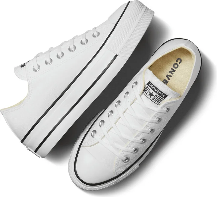 Nike Men's Chuck Taylor All Star Lift Platform Canvas Shoes in White | 560251F-102 - Image 4
