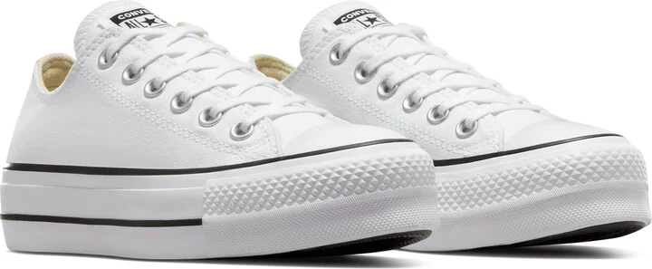 Nike Men's Chuck Taylor All Star Lift Platform Canvas Shoes in White | 560251F-102 - Image 5